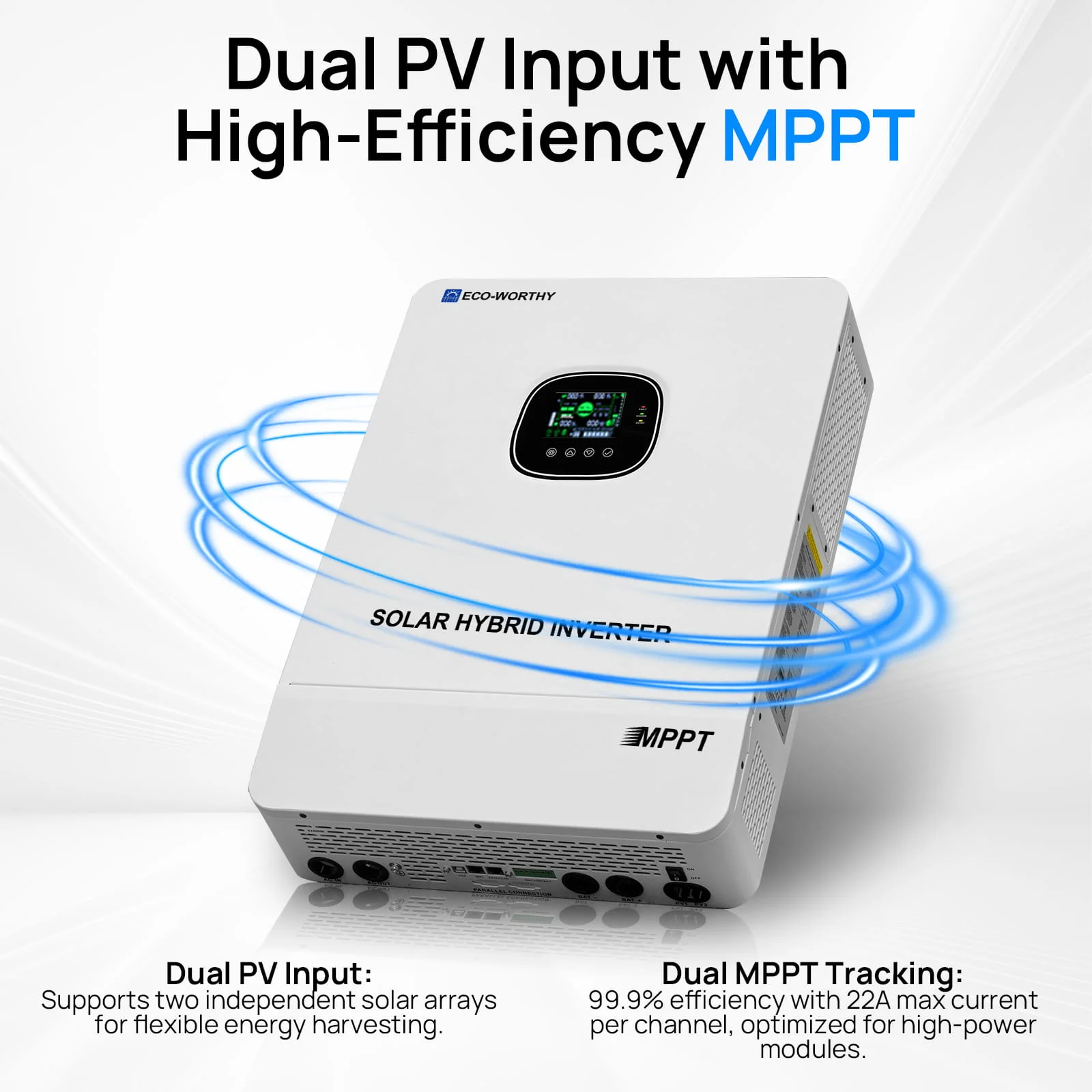 Eco-Worthy 10kW Complete Off-grid Solar Power Kit | 30.72kWh Battery Storage | 120V/240VAC Output | 40.32kWh Daily Generation - Image 6