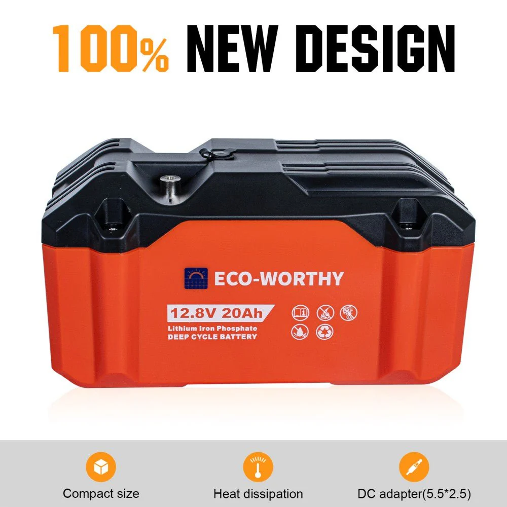 12V 20Ah Portable LiFePO4 Deep Cycle Rechargeable Battery  (Refurbished-Original Packaging) - Image 5
