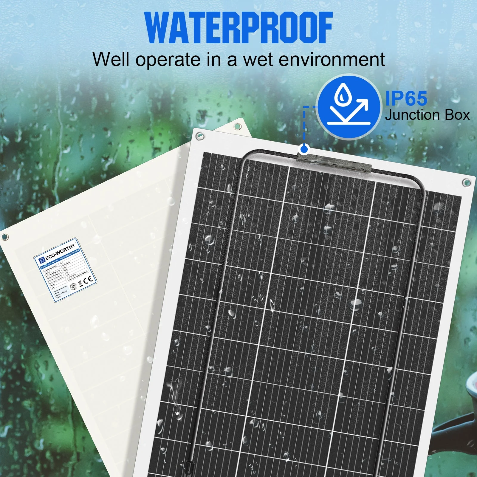 Eco-Worthy 130W@21.1V Flexible Mono Solar Panel | N-Type - Image 8