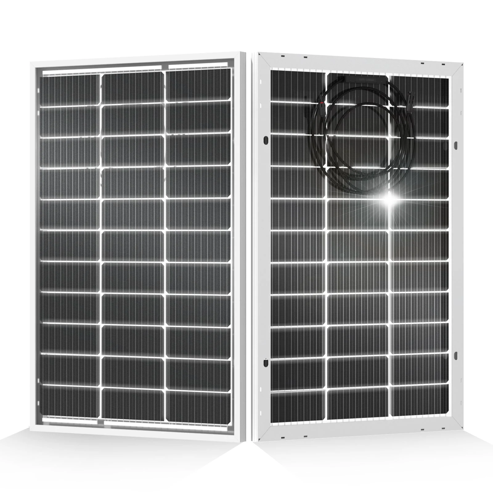 Eco-Worthy Bifacial 100W@18V Monocrystalline Solar Panel - Image 9