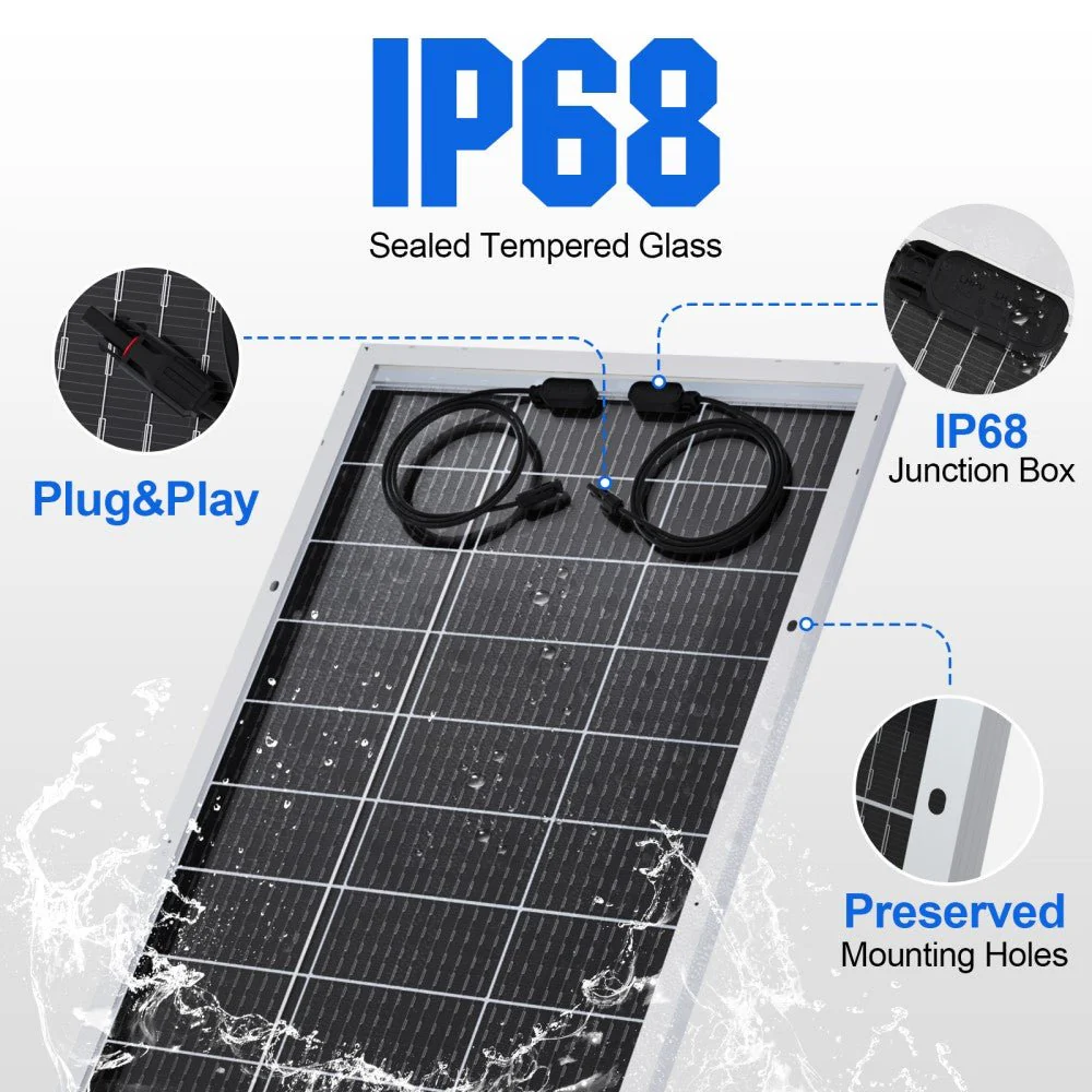 Bifacial 195W 12V Monocrystalline Solar Panel - Image 3
