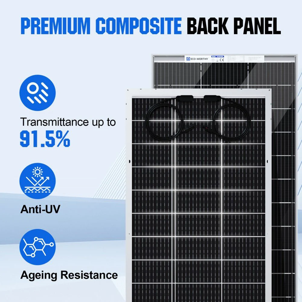 Bifacial 195W 12V Monocrystalline Solar Panel - Image 5