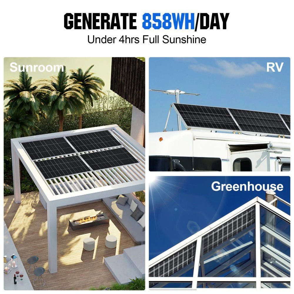 Bifacial 195W 12V Monocrystalline Solar Panel - Image 8