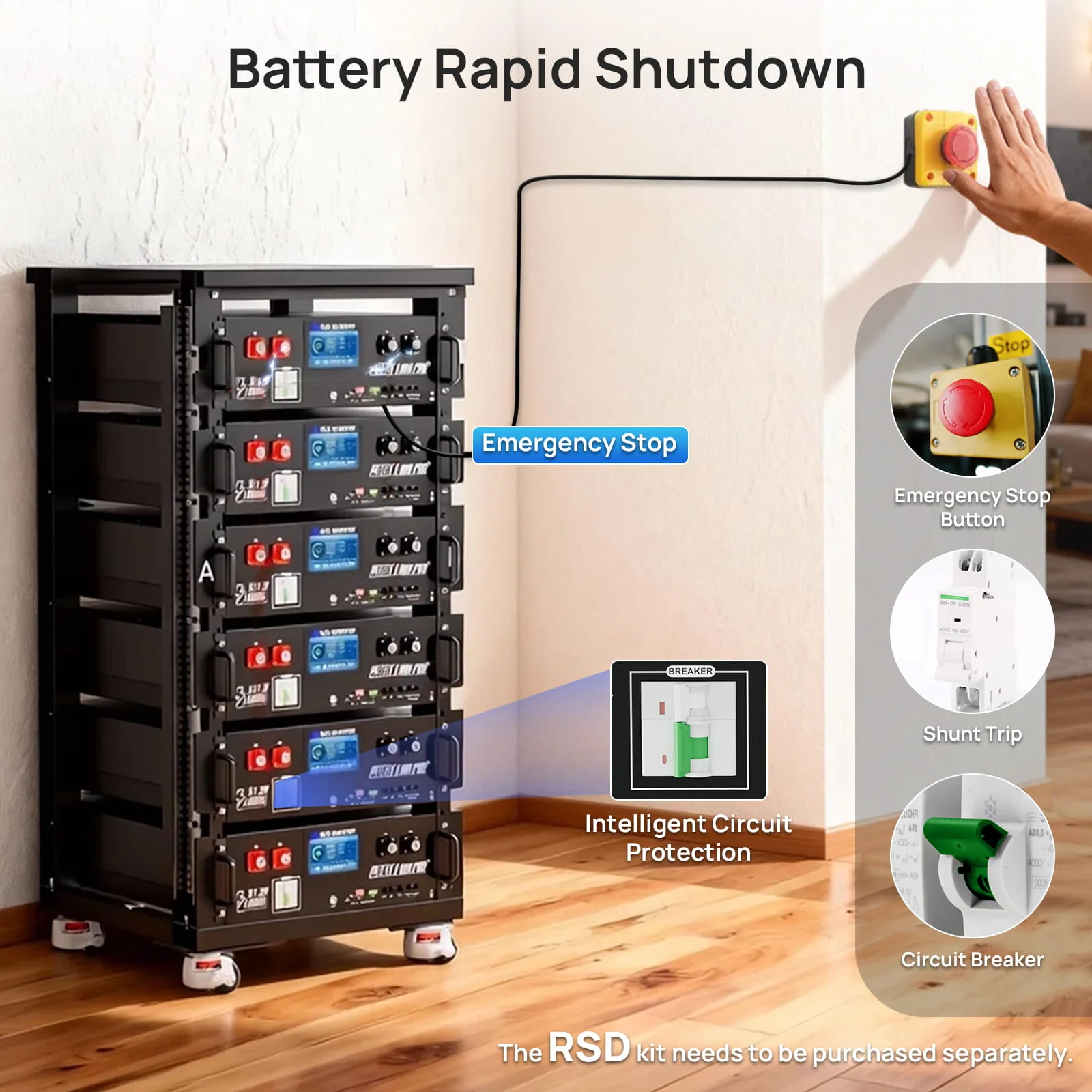Eco-Worthy Cubix100 Pro |  (48V)51.2V 100Ah Server Rack Battery  | -4℉ Charge Available - Image 8