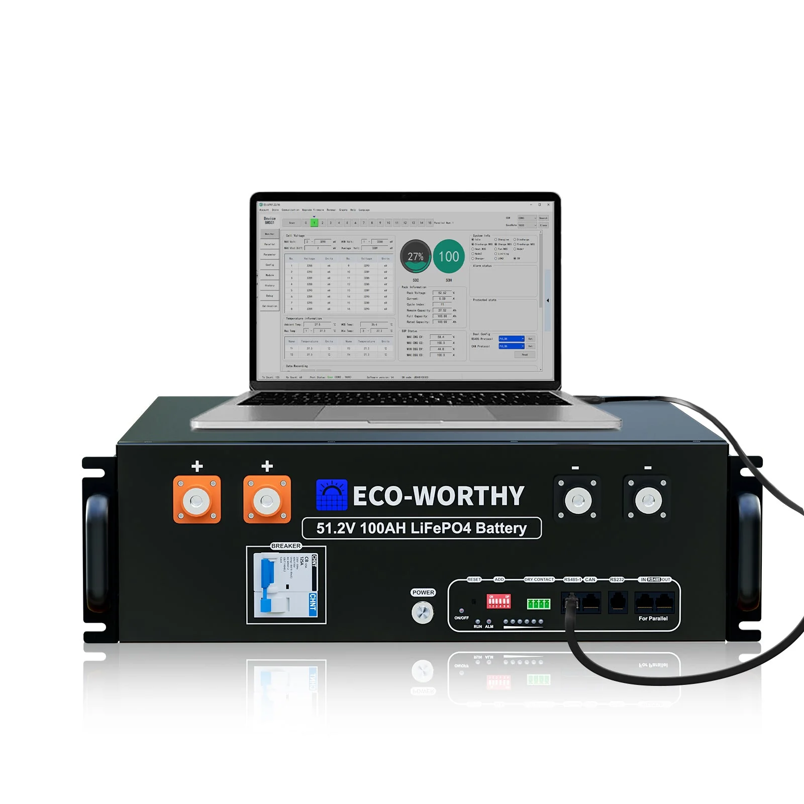 Eco-Worthy RS232/RS485 to USB Adapt Cable for Server Rack Battery & PC Communication (6.6 feet) - Image 4