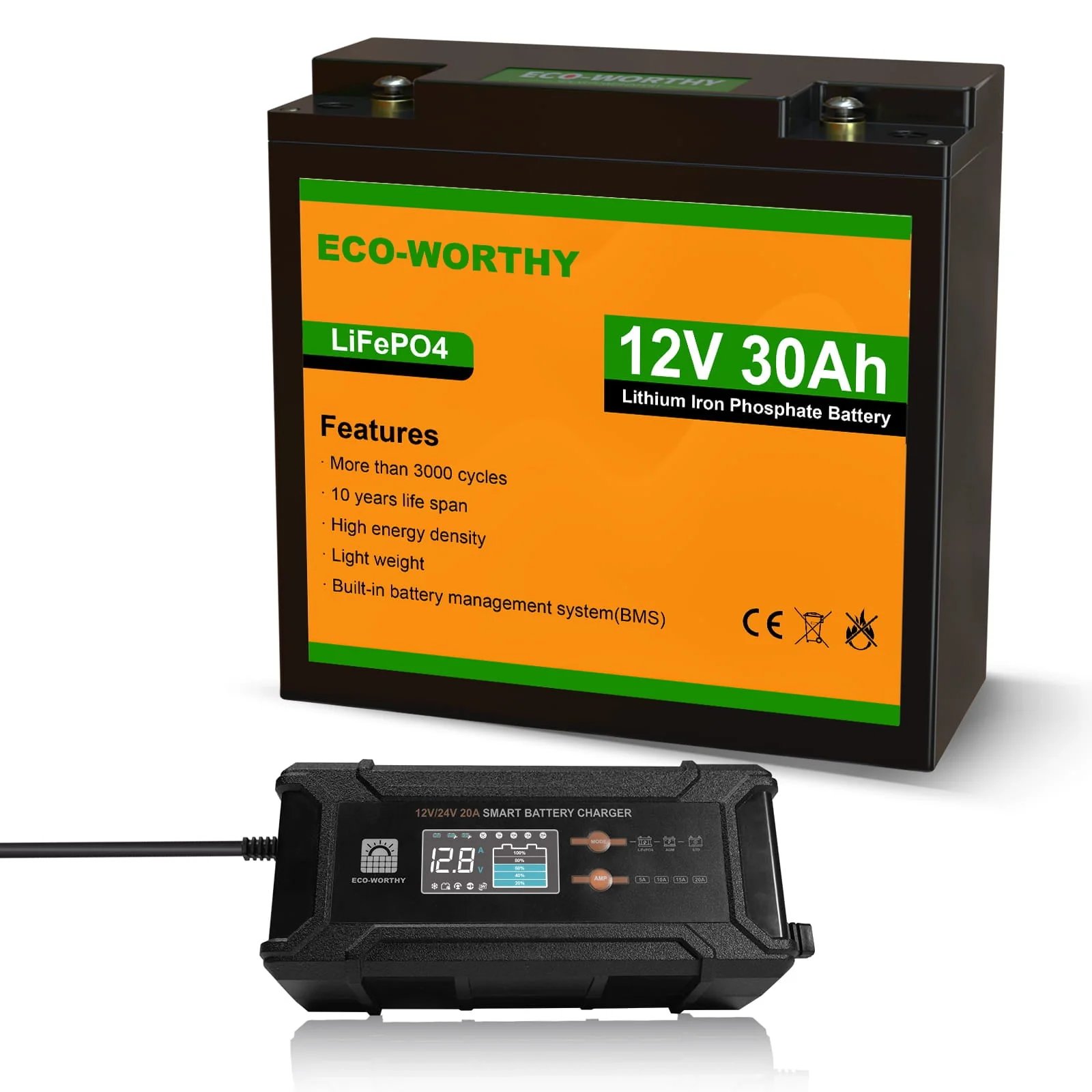 LiFePO4 12V 30Ah Lithium Iron Phosphate Battery - Image 11
