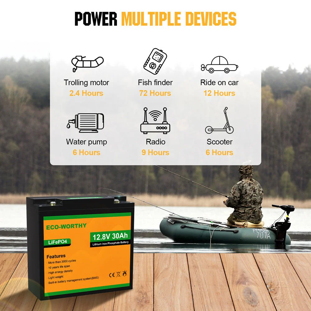 LiFePO4 12V 30Ah Lithium Iron Phosphate Battery - Image 5